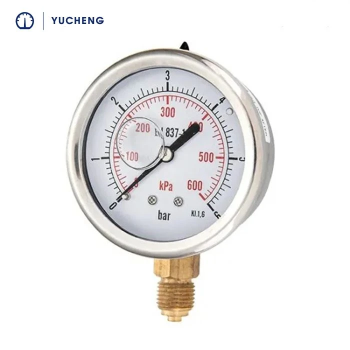 brass connection pressure gauge